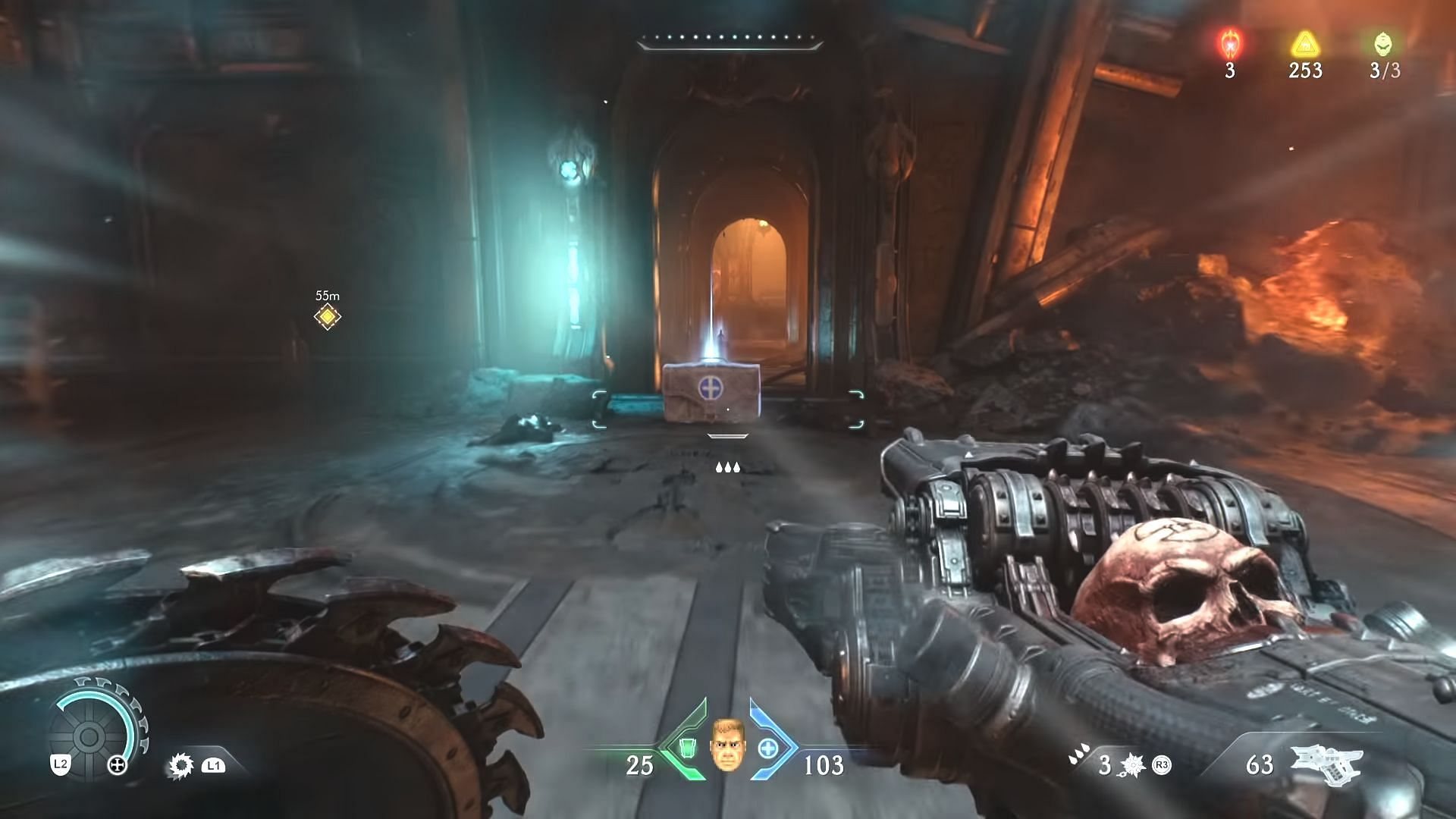 Path to the Hangar in Siege - Part 2 (Image via Sportskeeda Gaming || Bethesda Softworks)